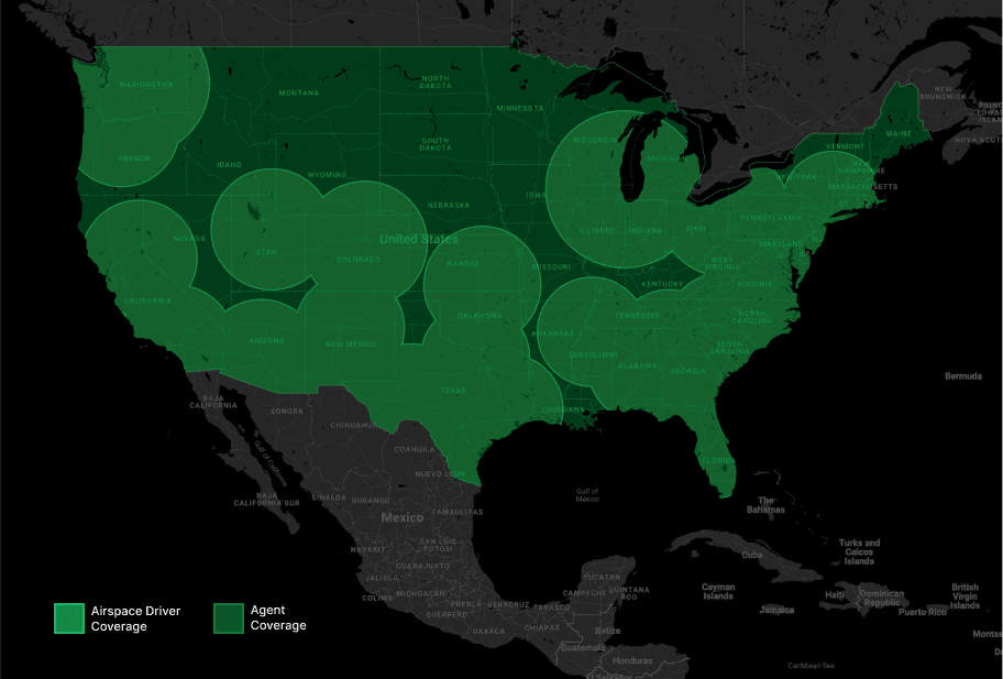 Airspace global supply network